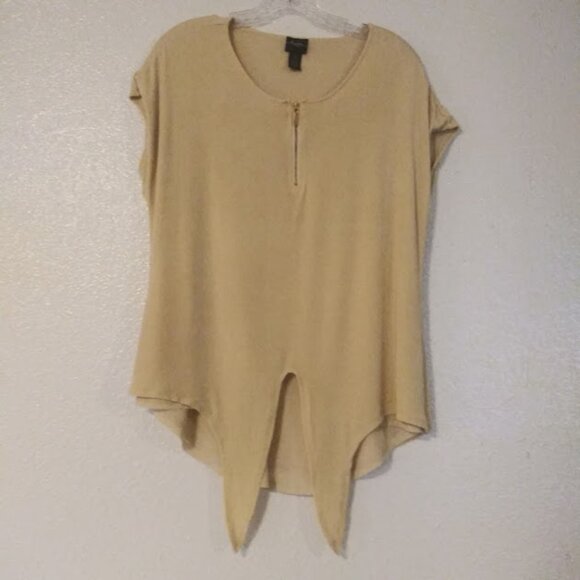 Chico's Travelers women's size 1 (Medium) yellow blouse - Picture 1 of 14